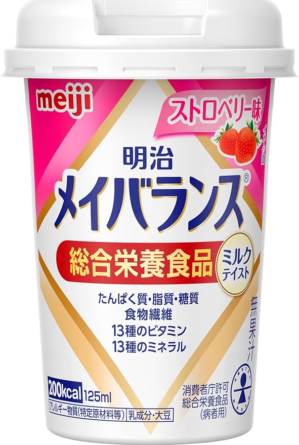 【テスト】メイバランスミニカップ ストロベリー味 125ml×12本